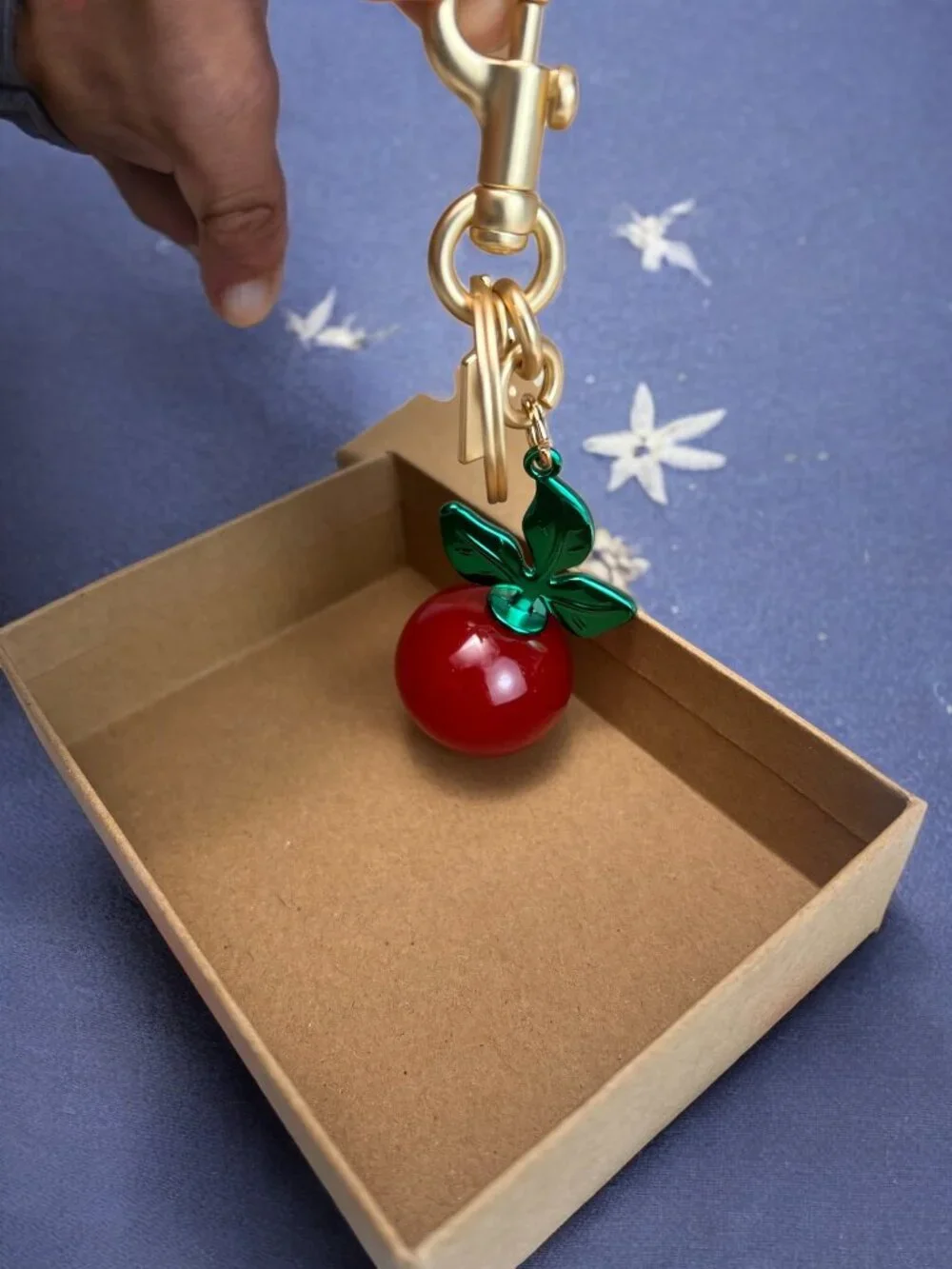🌸Coach Red and Green Keychain